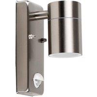ValueLights Barrow Silver Outdoor Wall Downlight