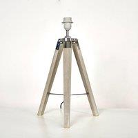 ValueLights Clipper Tripod Brown Table Lamp Base
