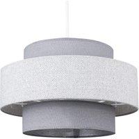 ValueLights Weaver Grey Ceiling Pendant Shade