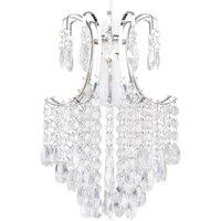 ValueLights Donah Silver Ceiling Pendant Droplets Shade
