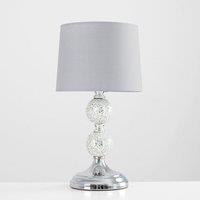 ValueLights Harmony Grey Table Lamp