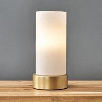 ValueLights Matt Gold Table LampTouch On/Off in Metallic Gold