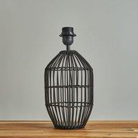 ValueLights Hollins Matt Black Table Lamp Base