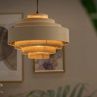 ValueLights Sette Mink Ceiling Pendant Shade in Taupe