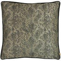 KAI Viper Metallic Snakeskin Piped Cushion in Bronze | Size: 50 cm x 50 cm