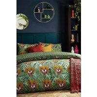 Furn Untamed Tropical Cheetah Duvet Cover Set in Green | Size: King