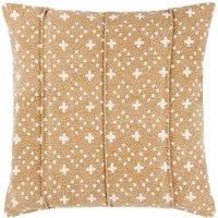 Yard Helm 100% Cotton Woven Cushion in Yellow | Size: 50 cm x 50 cm