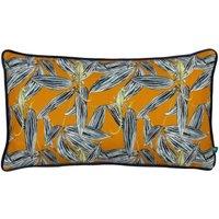 Wylder Tropics Ebon Wilds Nkiru Piped Cushion in Yellow | Size: 30 cm x 50 cm