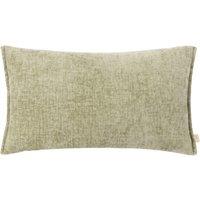 Evans Lichfield Buxton Chenille Reversible Rectangular Cushion in Light Green | Size: 30 cm x 50 cm