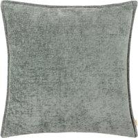 Evans Lichfield Buxton Chenille Reversible Square Cushion in Blue | Size: 50 cm x 50 cm