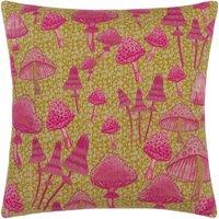 Furn Mushroom Fields Abstract Woven Cushion in Purple | Size: 45 cm x 45 cm