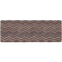 My Mat Washable Cotton Indoor Candy Linen Zig Zag Mat | Size: 50 cm x 75 cm