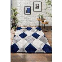 Origin 3D GEO Shaggy Navy 60x110 | Size: 60 cm x 110 cm