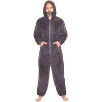 Just Essentials Fluffy Fleece Onesie in Charcoal | Size: XL