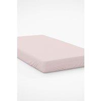 Belledorm Easy Care 200 Thread Count Cotton Polyester Percale 28cm Fitted Sheet in Light Pink | Size: Super King
