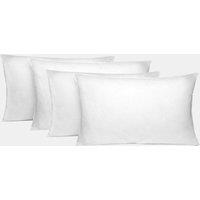 OHS 4 pack Luxury Soft Pillows Hollow Fibre in White | Size: King