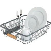 Living Nostalgia Wire Dish & Cutlery Drainer in Grey