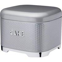 Lovello Cake Tin with Hinged Lid & Metallic Base in Shadow Grey Vintage