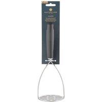 MasterClass Soft Grip Stainless Steel Masher in Black