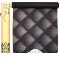 Myga Black Luxurious Vegan Suede Yoga Mat