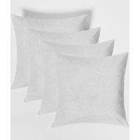 OHS 4 Pack Cushion Inserts Filler Hollowfibre Inner Pads in White | Size: 55 cm x 55 cm