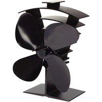 Valiant Premium IV Stove Fan | Heat Powered | 4 Blade | For Stoves & Log Burners in Black