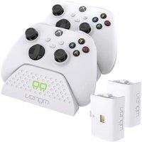 Venom Xbox Twin Charging Dock with 2 x Rechargeable Battery Packs in White