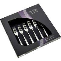 Arthur Price 'Willow' Stainless Steel Boxed Cutlery Set Of 6 Pastry Forks in Silver