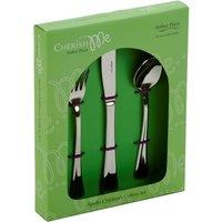 Arthur Price 'Apollo' Stainless Steel 3 Piece Childrens Cutlery Set in Silver