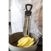 Home Made Deluxe Stainless Steel Cooking Thermometer in Black