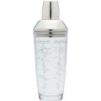 BarCraft Boston Glass Cocktail Shaker 700ml, Gift Boxed in Clear