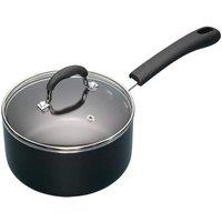 MasterClass Non-Stick Heavy Duty 18cm Saucepan in Black
