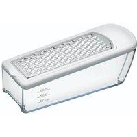 KitchenCraft Grater & Graduated Acrylic Collector in White