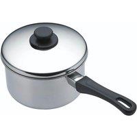 KitchenCraft Stainless Steel Extra Deep Saucepan & Lid 12cm, Tagged & Boxed in Silver