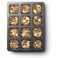 MasterClass Non-Stick 12 Hole Brownie Pan in Dark Grey