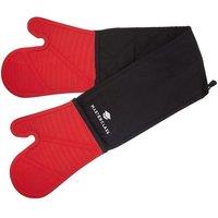 MasterClass Seamless Silicone Double Oven Glove in Red