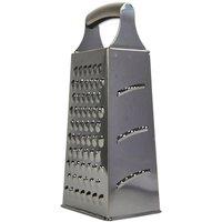 MasterClass Etched Stainless Steel Four Sided Box Grater in Metallic Silver