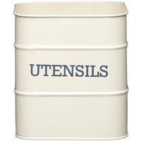 Living Nostalgia Antique Cream Utensil Pot