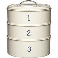 Living Nostalgia Antique Cream Three Tier Cake Tin Set