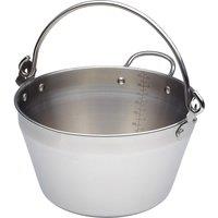 KitchenCraft Stainless Steel 4.5 Litres Mini Maslin Pan, Display Boxed in Mid Grey