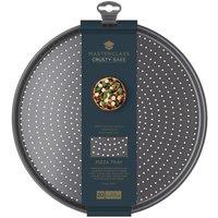 MasterClass Crusty Bake Non-Stick Pizza Tray in Black