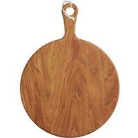 MasterClass Gourmet Prep & Serve Round Oak Paddle Board in Brown