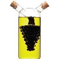 World of Flavours Italian 2 in 1 Oil & Vinegar Cruet Bottle in Clear