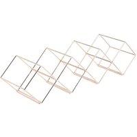 BarCraft Copper Finish Stackable Wine Rack, 58x14.5x14.5cm, Gift tagged | Size: 58x14.5x14.5 cm