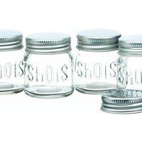 BarCraft Mini Drinks Jars, 60ml, Pack of Six, Boxed in Clear