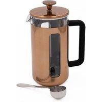 La Cafetiere 2pc Cafetire Set with Pisa 8-Cup Copper Cafetire & Stainless Steel Coffee Measuring Scoop