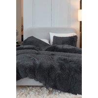 Ezysleep Black Faux Fur Duvet Cover Set | Size: Single