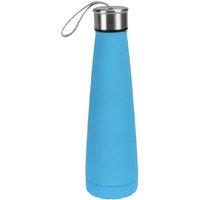 Summit B&Co 450ml Conical Bottle Rubberised Finish Neon Blue