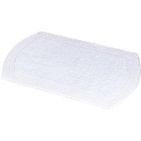 Showerdrape Ultra 100% Cotton Grey Reversible Bath Mat 800 x 500mm in White