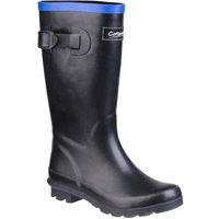 Cotswold 'Fairweather' Rubber Wellington Boots in Black | Size: 3